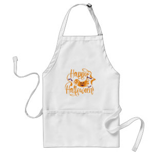 Happy Halloween bats  jack o lantern Standard Apron