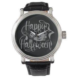Happy Halloween bats  jack o lantern Watch