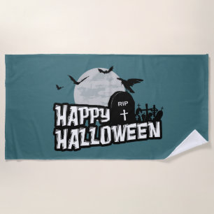 Happy Halloween Beach Towel