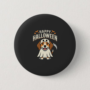 Happy Halloween Beagle Dog Design_1 6 Cm Round Badge