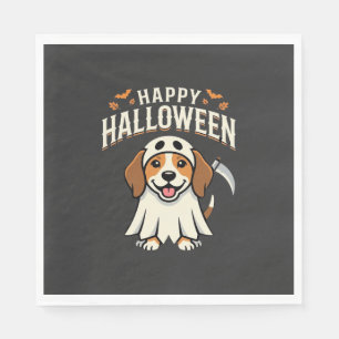 Happy Halloween Beagle Dog Design_1 Napkin