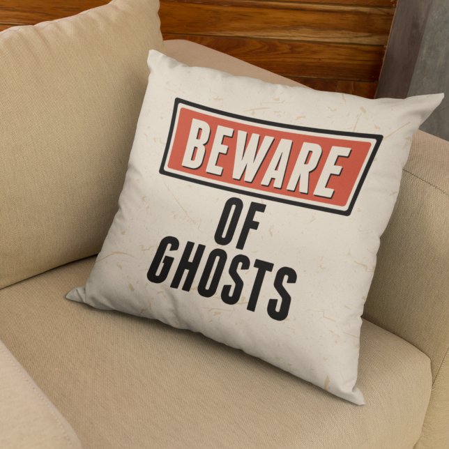 Happy Halloween | Beware of Ghosts Cushion (Creator Uploaded)