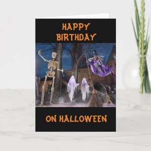 **HAPPY HALLOWEEN BIRTHDAY** AND BOO TO YOU! CARD