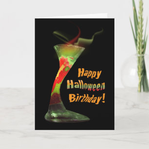 Happy Halloween Birthday Card