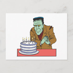 Happy Halloween Birthday Postcard