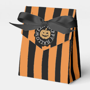 Happy Halloween Black and Orange Party Favour Bags Box