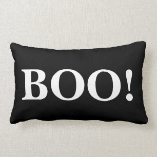 Happy Halloween Black Boo! Lumbar Cushion