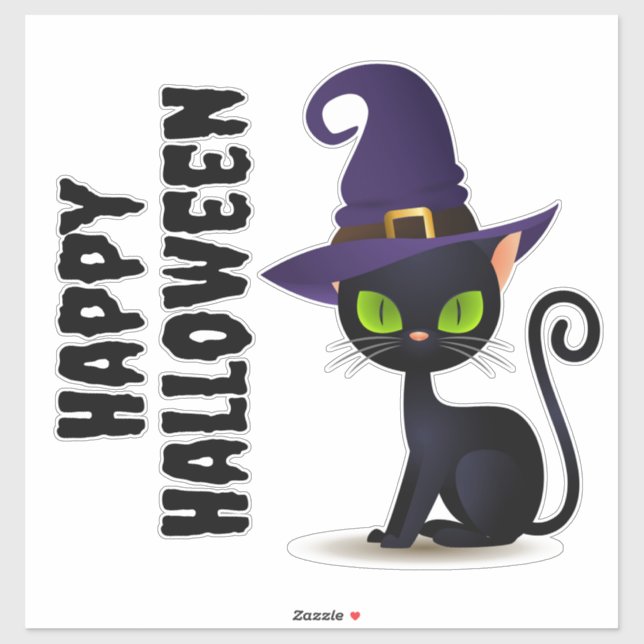 Happy Halloween Black Cat  (Sheet)