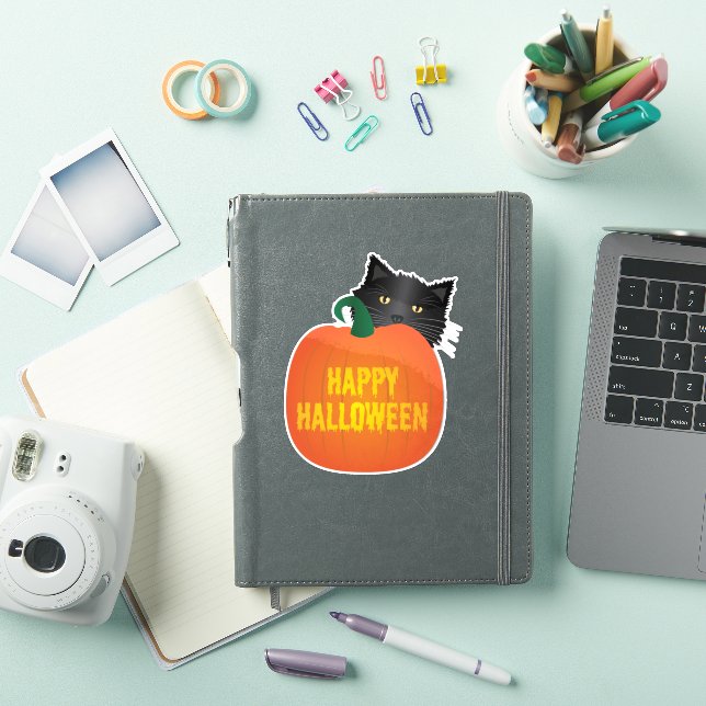 Happy Halloween - Black Cat with Pumpkin (iPad Cover)