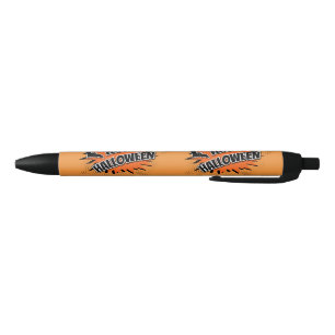 Happy Halloween Black Ink Pen