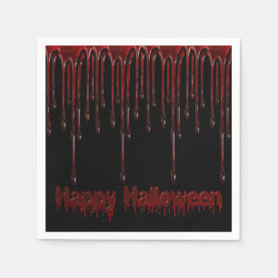 Happy Halloween Blood Drips Napkins