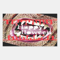 Happy Halloween Bloody Vampire Teeth Stickers