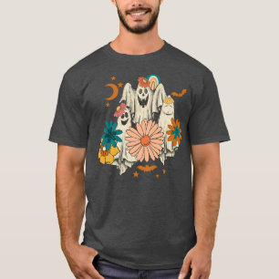 Happy Halloween Boo Spiders Witch Hat Pumpkin T-Shirt