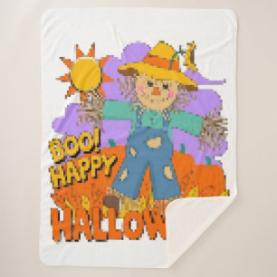 Happy Halloween boy  Sherpa Blanket