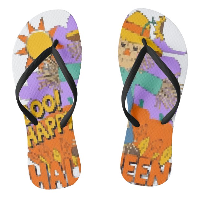 Happy Halloween boy  Thongs (Footbed)