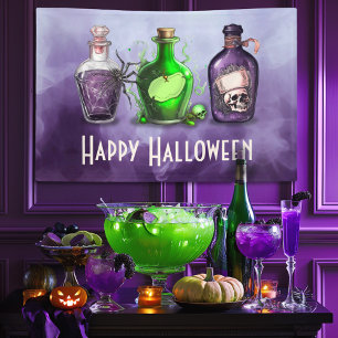 Happy Halloween Brews and Boos Apothecary Banner