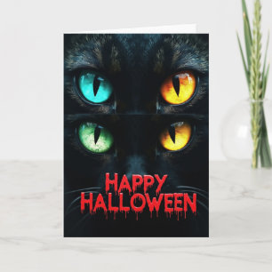 Happy Halloween Bright Eyes Card
