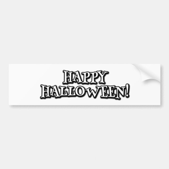Happy Halloween Bumper Sticker (Front)