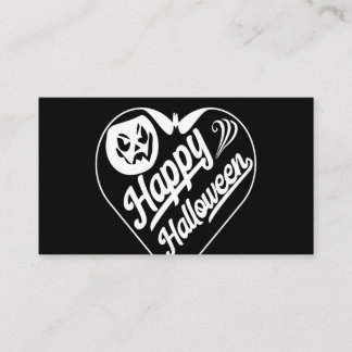 Happy halloween business card