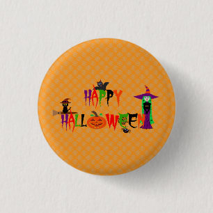 Happy Halloween Button Badge