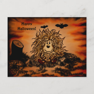 Happy Halloween by Fidel the little Forest Goblin Postcard