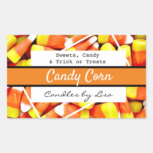 Happy Halloween Candle Corn Labels (Front)