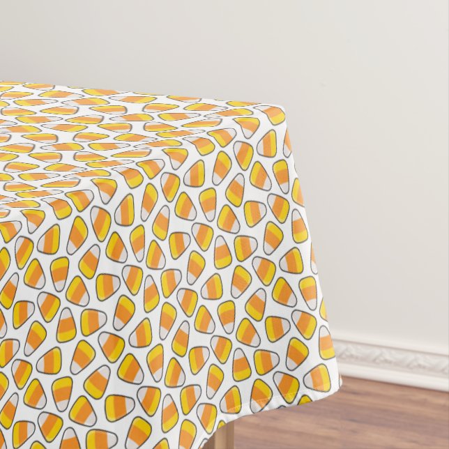 Happy Halloween | Candy Corn Pattern Tablecloth (In Situ)