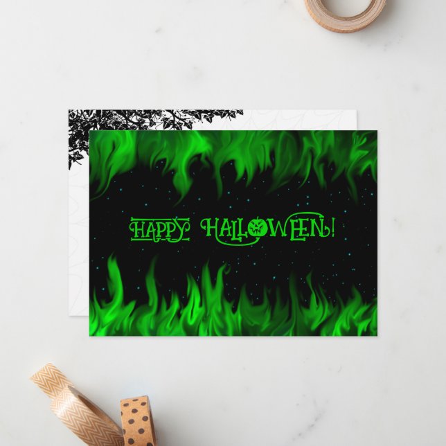 HAPPY HALLOWEEN! CARD (Front/Back In Situ)