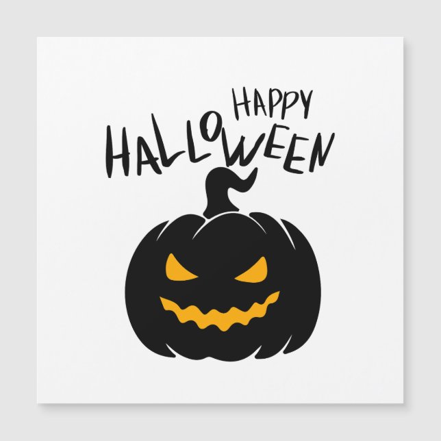 Happy Halloween Carte magnétique (Front)