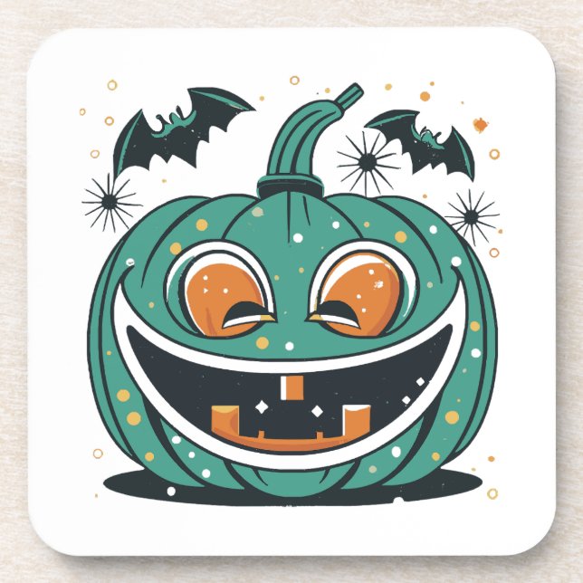 Happy Halloween! Carve a Pumpkin! Coaster (Front)