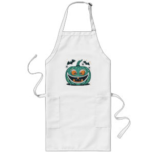 Happy Halloween! Carve a Pumpkin! Long Apron