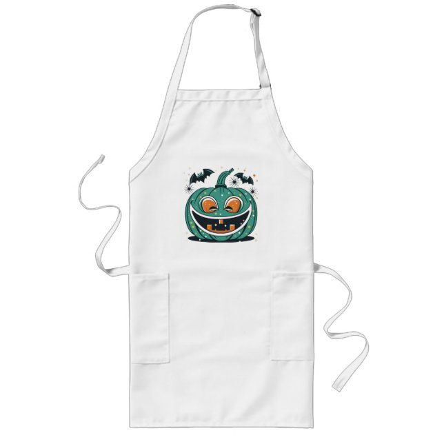 Happy Halloween! Carve a Pumpkin! Long Apron (Front)