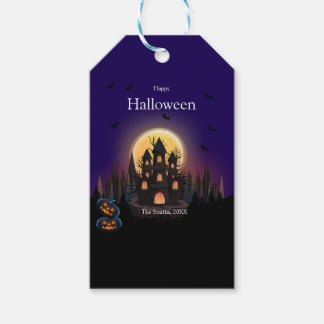 Happy Halloween Castle  Gift Tags
