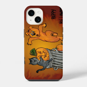 Happy Halloween! Cat Bat Dog and Spider iPhone Case