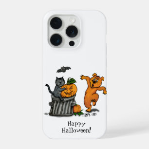 Happy Halloween! Cat Bat Dog and Spider iPhone 15 Pro Case