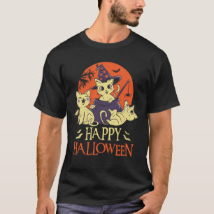 happy halloween cat T-Shirt