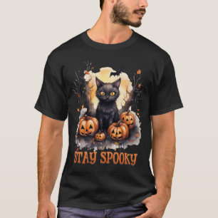 happy halloween cat T-Shirt