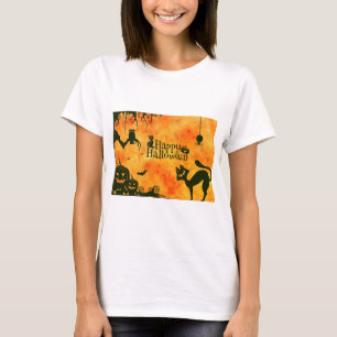 happy halloween cat T-Shirt