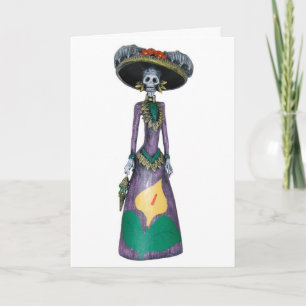Happy Halloween Catrina Card