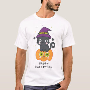 happy halloween cats 2025 T-Shirt