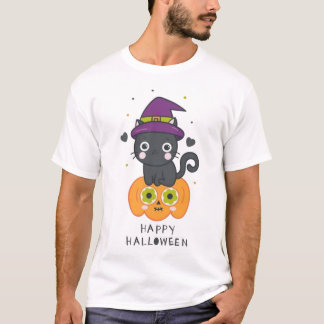 happy halloween cats 2025 T-Shirt