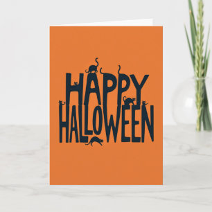 Happy Halloween Cats Card
