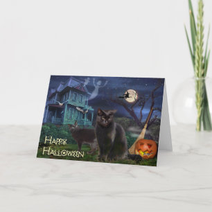 Happy Halloween Cats Card