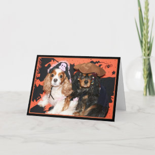 Happy Halloween Cavalier King Charles Spaniel Card