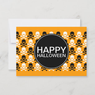 happy halloween centre strip invitation