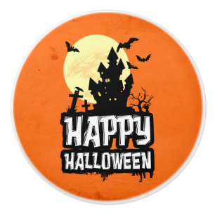 Happy Halloween Ceramic Knob