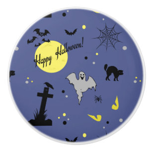 Happy Halloween Ceramic Knob