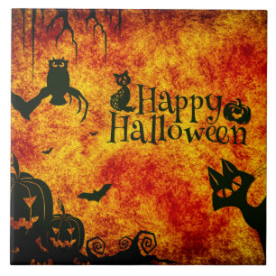 Happy Halloween Ceramic Tile