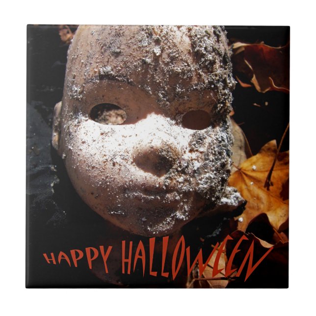 Happy Halloween Ceramic Tile (Front)