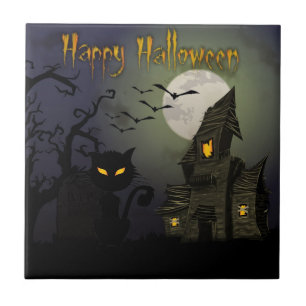 Happy Halloween Ceramic Tile